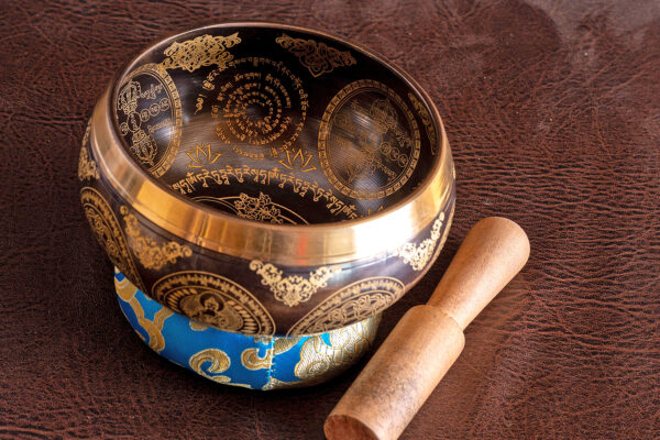 Embossed (Buddha, Mandala) Singing Bowl - Image 2