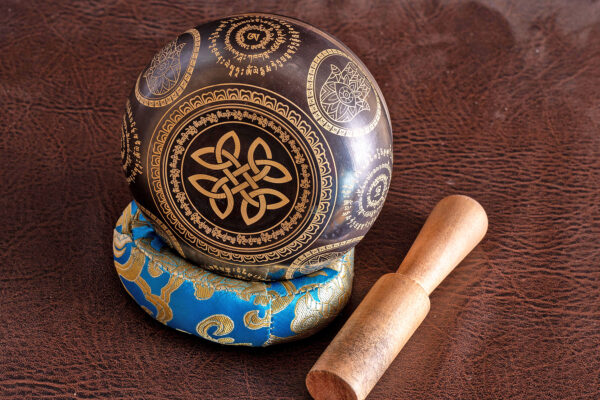 Embossed (Buddha, Mandala) Singing Bowl - Image 5