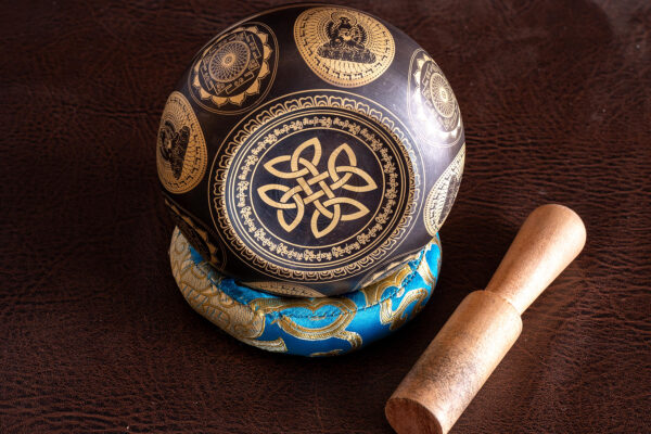 Embossed (Buddha, Mandala) Singing Bowl - Image 8